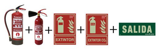 Extintores de incêndio para estabelecimentos comerciais até 100m2