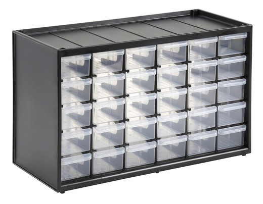Compartimento de armazenamento multiuso com 30 gavetas pequenas