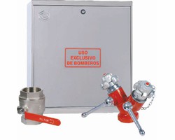 Cofre de superficie acero inoxidable IPF columna seca con bifurcacion y valvula.