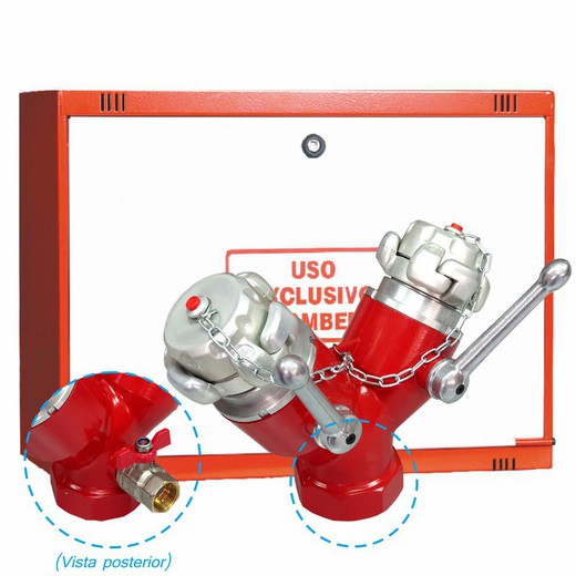 Cofre de superficie IPF columna seca con bifurcacion y valvula.