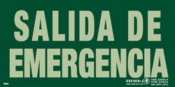 Señal de evacuación “Salida de emergencia”-RE8