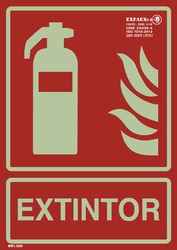 Sinal “Extintor de incêndio” - RR1: Classe B