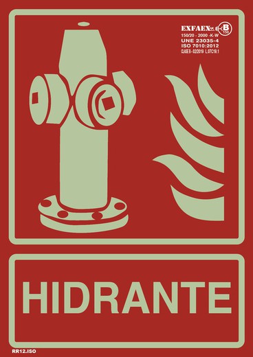 Señalización “Hidrante” - RR12