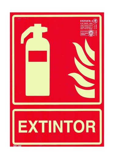 Señal “Extintor”- RR1 10 UNIDADES.