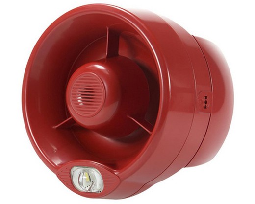 Sirena óptico acústica para alarma de incendios convencional CSW100AV