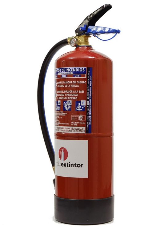 Extintor agua + aditivo AFFF 6L Alta eficacia. MADE IN SPAIN.