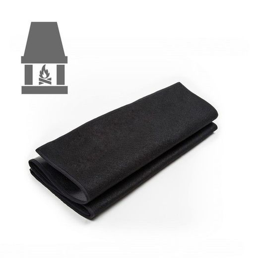Alfombra ignifuga para chimeneas 100x75 cm.