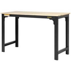 Bancada de trabalho de metal com superfície superior em MDF
