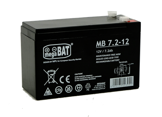 Bateria 12V 7.2Ah para alarme