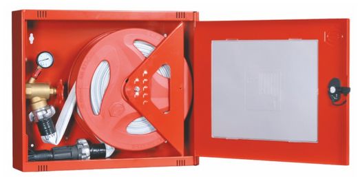 Porta BIE45mm equipada com hidrante de incêndio com visor