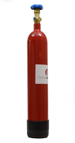 Botella CO2 2Kg especial para acuarios. MADE IN SPAIN.