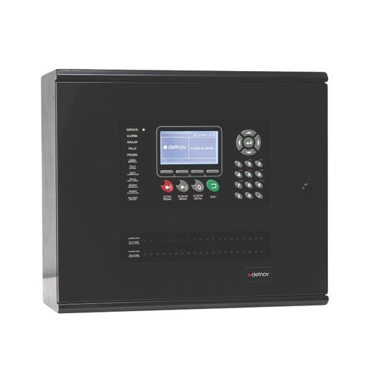 Central de detección de incendio analógica CAD-150-8-P de 4 lazos ampliable a 8 lazos con impresora incorporada.