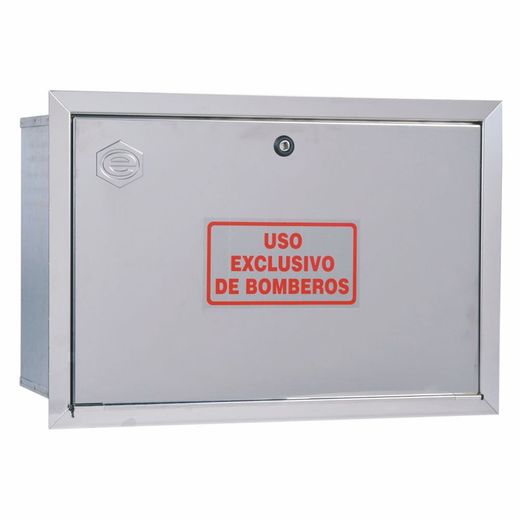 Cofre de empotramiento IPF columna seca acero inoxidable con bifurcacion.