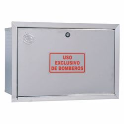 Cofre para empotramiento IPF columna seca acero inoxidable.