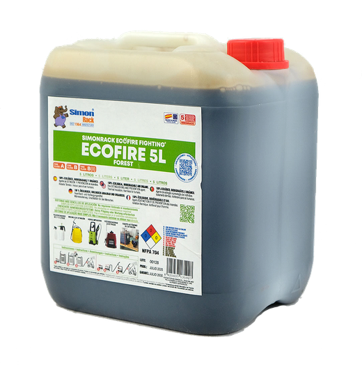 Ecofire forest 5 l. 100% ÉCOLOGIQUE, BIOLOGIQUE ET BIODÉGRADABLE.