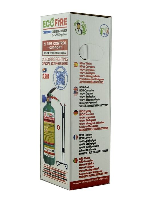 Extintor 2L ECOFIRE ecológico y biodegradable