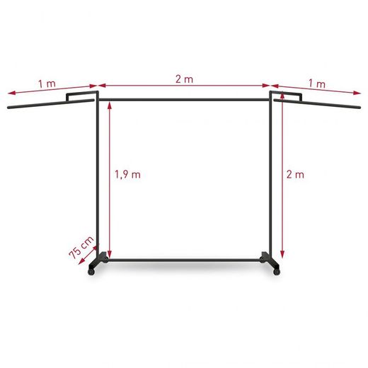 Estructura De Soldadura Movil Con Brazos Ligera-SIN CORTINAS.