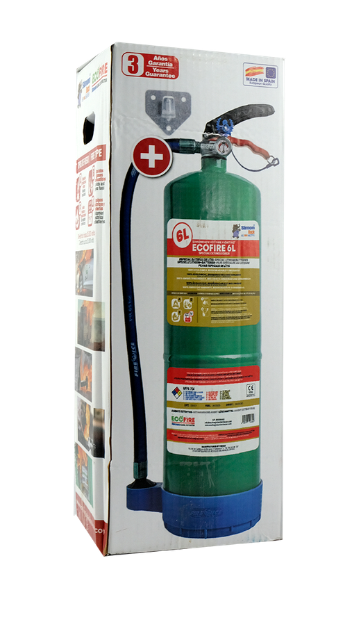 Extincteur écologique et biodégradable ECOFIRE 6L