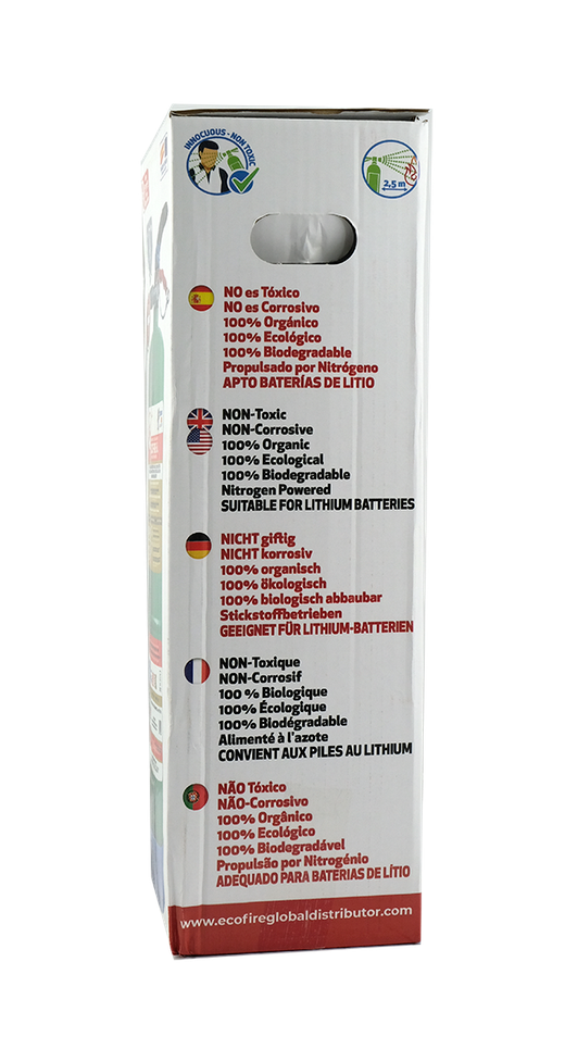Extincteur écologique et biodégradable ECOFIRE 6L