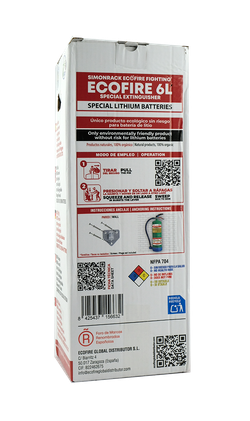 Extincteur écologique et biodégradable ECOFIRE 6L