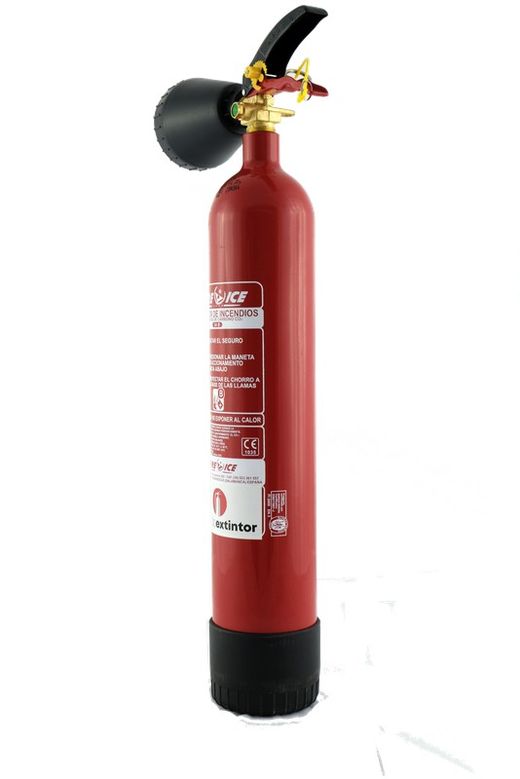 Extincteur co2 2 kg. FABRIQUÉ EN ESPAGNE.
