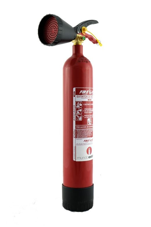 Extincteur co2 2 kg. FABRIQUÉ EN ESPAGNE.