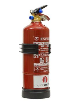 Extincteur à poudre ABC 2 kg. Étiquette en portugais. Fabriqué dans l'UE.