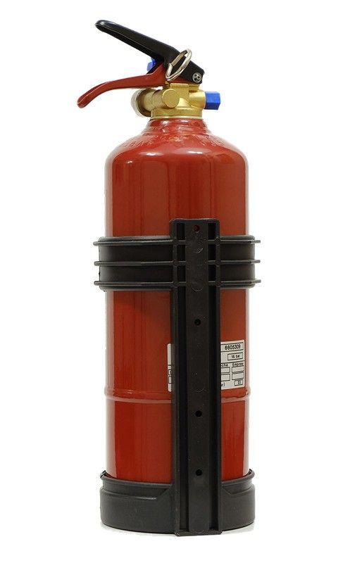 Extincteur à poudre ABC 2 kg. Étiquette en portugais. Fabriqué dans l'UE.