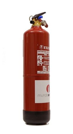 Extintor de pó ABC 3kg. RÓTULO EM PORTUGUÊS. FABRICADO NA UE.