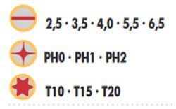 Juego Destornilladores 14Pcs Varillas Intercambiables