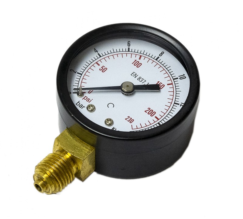 Manómetro de medición de presión de 0-16 bar 1/4 — Mundo extintor