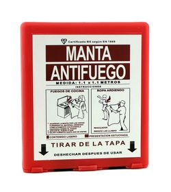 Manta antifuego 1,1 x 1,1 metros.