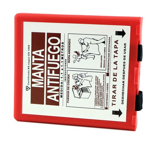 Manta antifuego 1,1 x 1,1 metros.