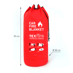 MANTA IGNÍFUGA APAGA FUEGO PARA COCHE 10x8 m. 63-030