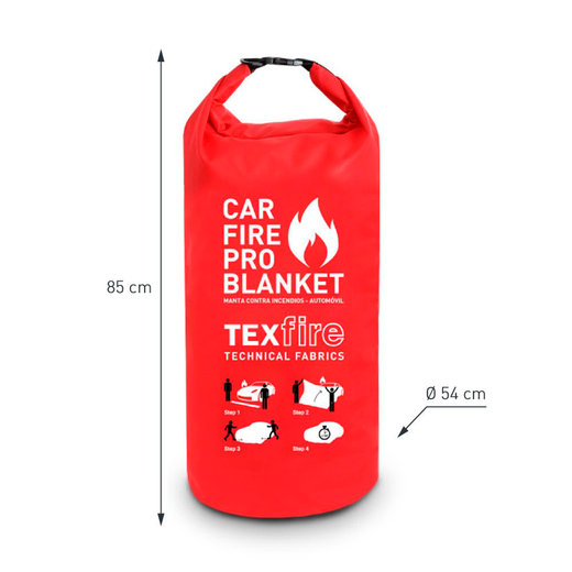 MANTA IGNÍFUGA APAGAFUEGO PRO PARA COCHE 6x9 m 63-034