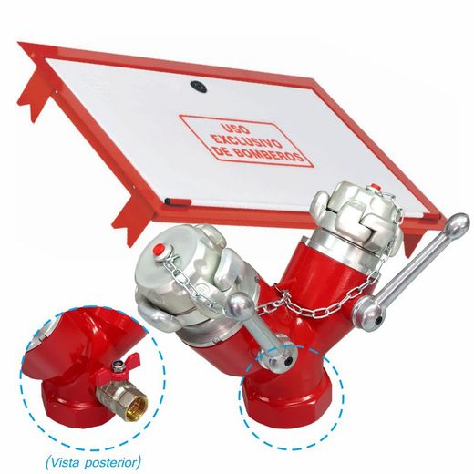 Marco de enpotramiento IPF columna seca con bifurcacion y valvula.