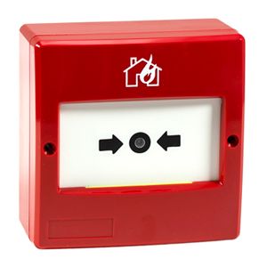 Pulsador de alarma analógico rearmable con aislador, MAD-450-I.