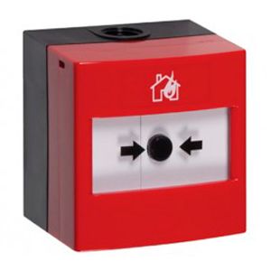 Pulsador IP67 de alarma convencional rearmable, WRP2-R-01.