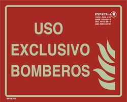 Señal “Uso exclusivo bomberos” - RR19
