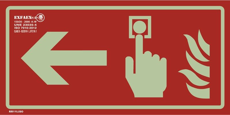 Señal direccional “Pulsador de alarma” - RR11I