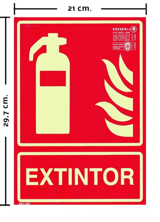 Señal “Extintor”- Rr1 10 Unidades.