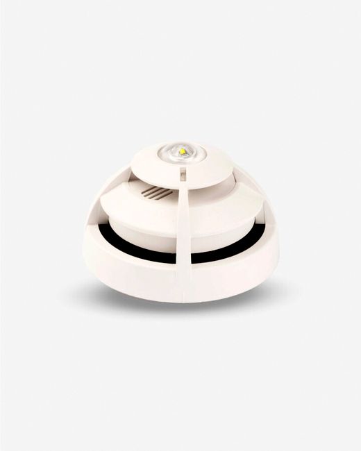 Sensor de humo y temperatura con aislador alarma visual y acustica A50SHILD