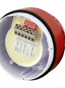 Sirène d'alarme bitonale avec lumière