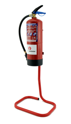 SOPORTE EXTINTOR SUELO TUBULAR 6, 9 kg 15-145 (ROJO)