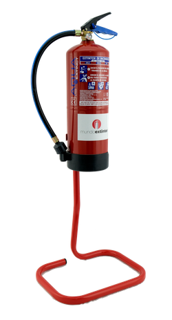 SOPORTE EXTINTOR SUELO TUBULAR 6, 9 kg 15-145 (ROJO)