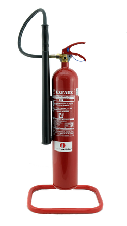 SOPORTE EXTINTOR SUELO TUBULAR CO2 5 KG. 15-145-2 (ROJO)