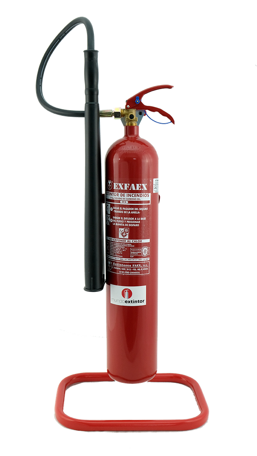 SOPORTE EXTINTOR SUELO TUBULAR CO2 5 KG. 15-145-2 (ROJO)