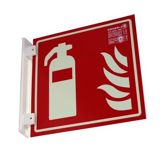 Soporte para señal con señal doble cara "EXTINTOR"