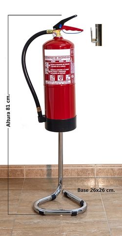 Support au sol pour extincteur