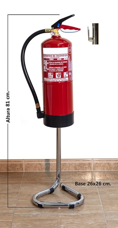 Support au sol pour extincteur